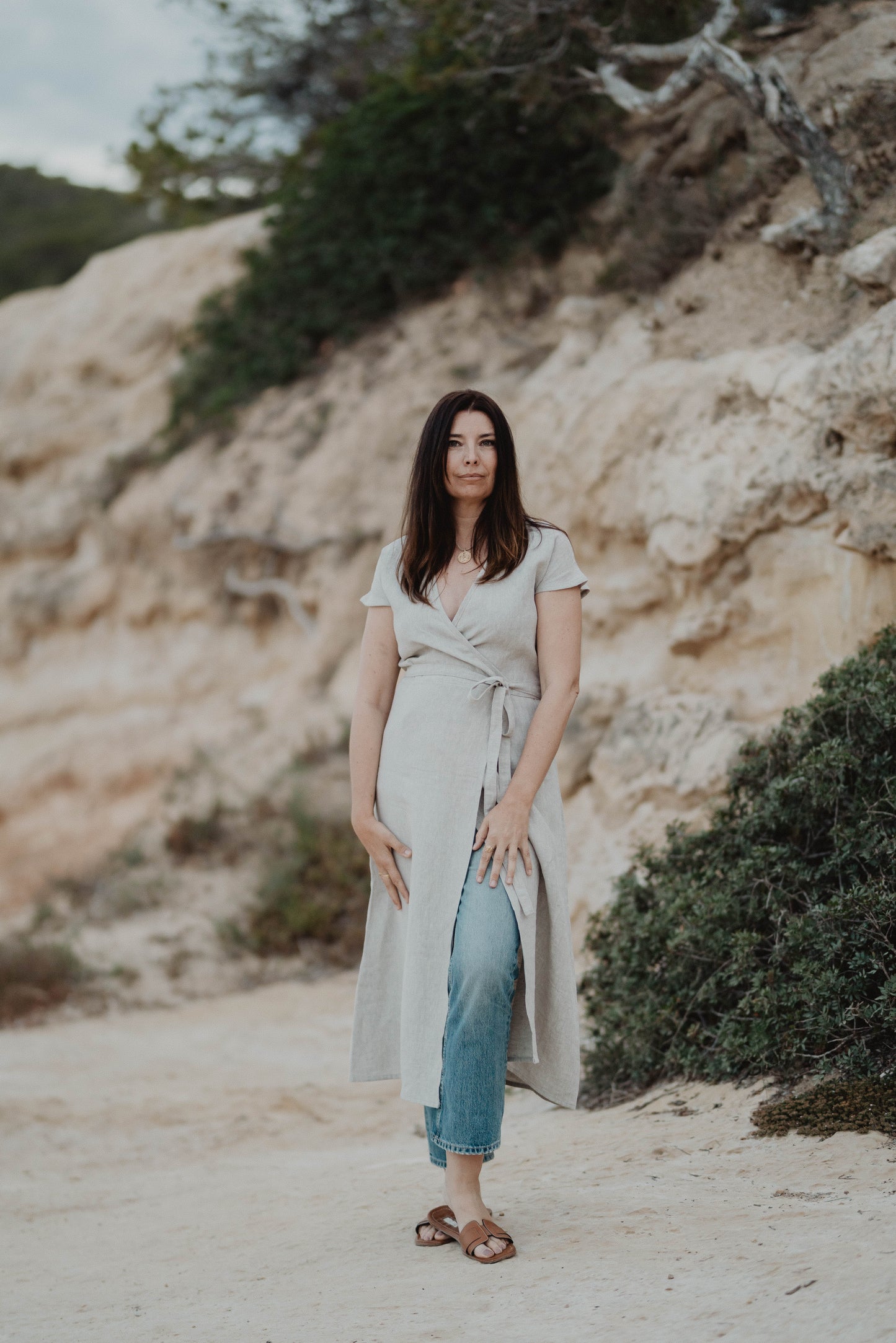 Vestido cruzado