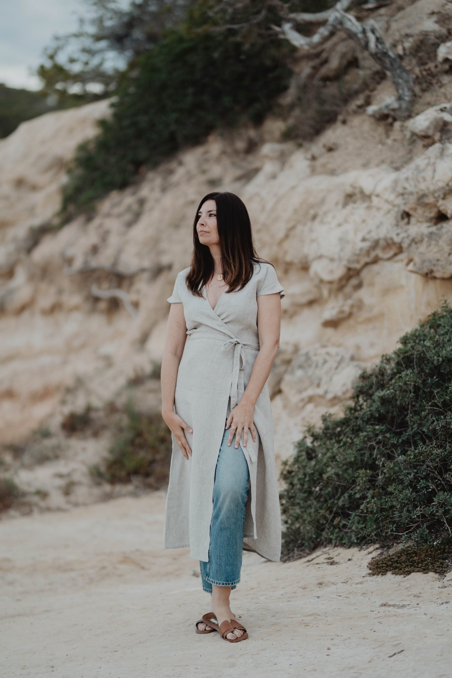 Vestido cruzado