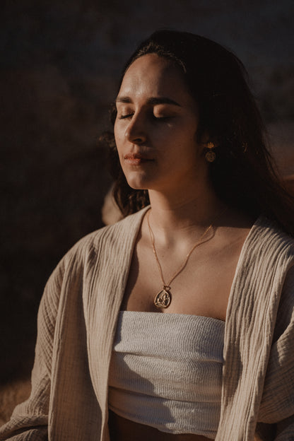 Kimono in lino e cotone